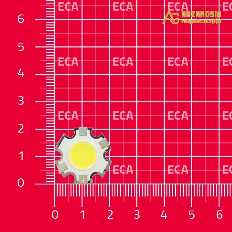 LED COB سفید مهتابی 5W سایز 20mm مدل 2B5C — تصویر ۳