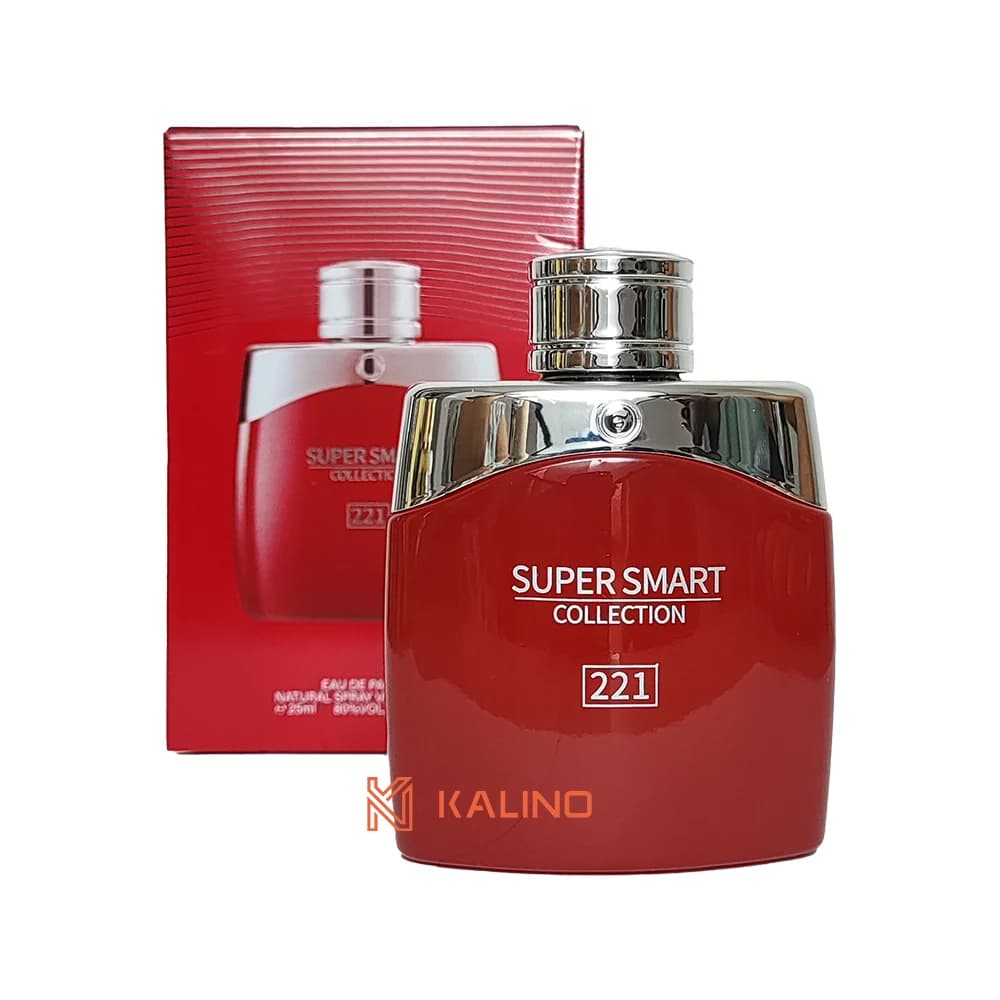 ادکلن مردانه مونت بلنک لجند قرمز سوپر اسمارت کد 221 حجم 25 میل | Super Smart Mont Blanc Legend Red — تصویر ۲