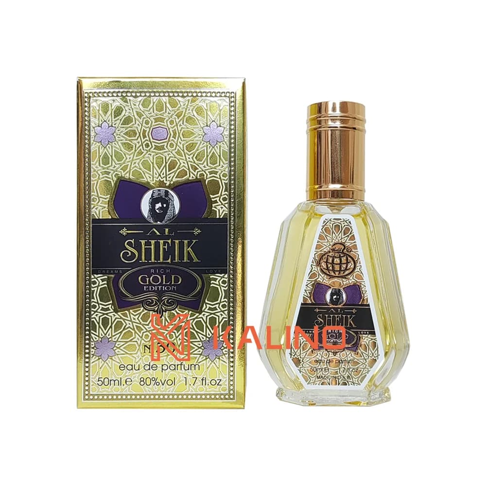 ادکلن مردانه شیخ گلد ادیشن فرگرانس ورد حجم ۵۰ | Fragrance World Shaik Opulent Gold Edition