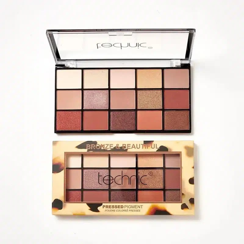 پالت سایه 15 رنگ تکنیک Technic مدل Bronze & Beautiful