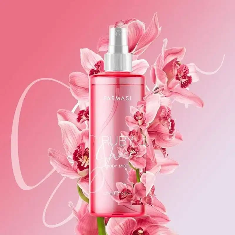 بادی میست زنانه فارماسی Farmasi Body Mist رایحه Ruby Sheer (225 میل) — تصویر ۲