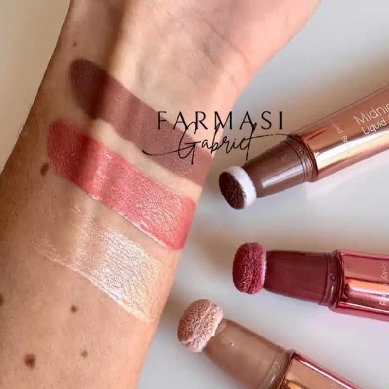 رژگونه مایع سر اسفنجی فارماسی Farmasi مدل Midnight Touch Liquid Blush رنگ Pinky Cloud — تصویر ۳