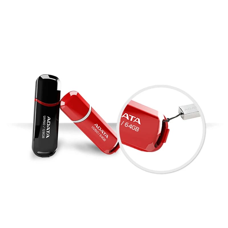 فلش مموری ای‌دیتا مدل UV150 ظرفیت ۳۲ گیگابایت | استاندارد USB 3.2 Gen1 با سرعت خواندن ۹۰ مگابایت بر ثانیه و طراحی بسیار مقاوم — تصویر ۴