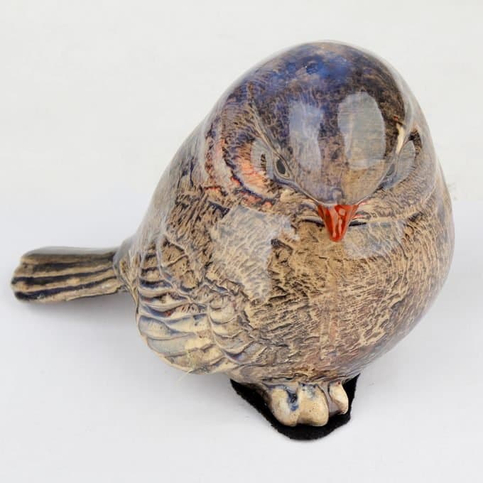 مجسمه چینی گنجشک کاردینال نماد عشق (بسته دو عددی) — تصویر ۵