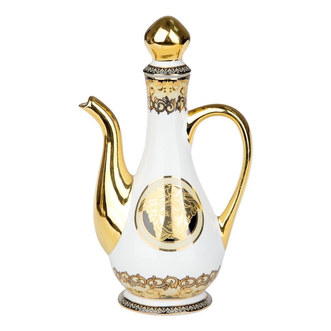 گلاب پاش چینی طرح رزنتال برند باواریا در رنگ کرم و آبی — تصویر ۳