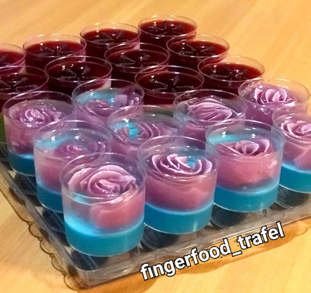 شات ژله گل رز معلق