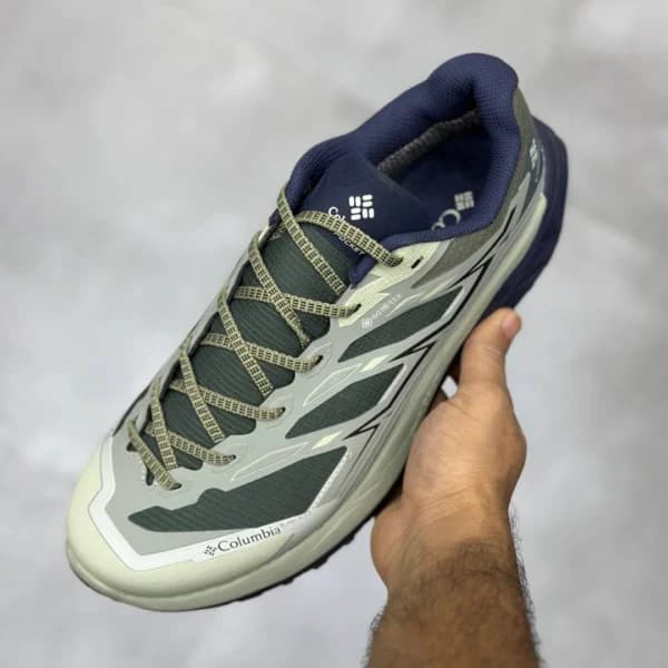 کفش کلمبیا تریل گورتکس سبز طوسی سرمه‌ای Columbia GORE-TEX Trail — تصویر ۳