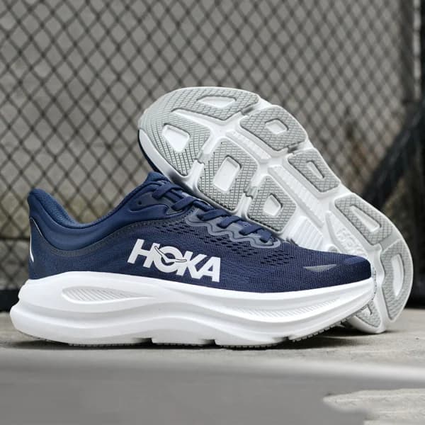 هوکا باندی 9 سرمه ای سفید Hoka Bondi 9 Varsity Navy White 1162011-VYN — تصویر ۴