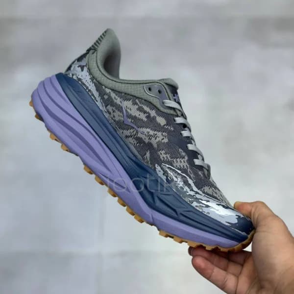 هوکا استینسون 7 خاکستری بنفش Hoka Stinson 7 Satellite Grey/Varsity Navy — تصویر ۳