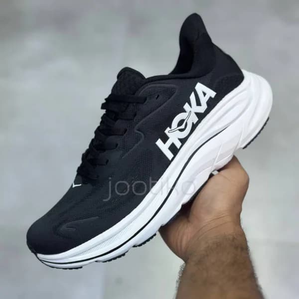 کفش هوکا کلیفتون 10 مشکی سفید Hoka Clifton 10 Black White — تصویر ۲