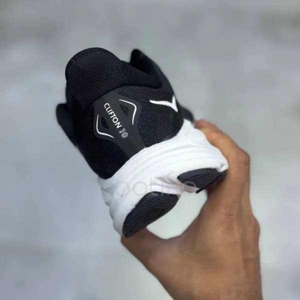 کفش هوکا کلیفتون 10 مشکی سفید Hoka Clifton 10 Black White — تصویر ۵