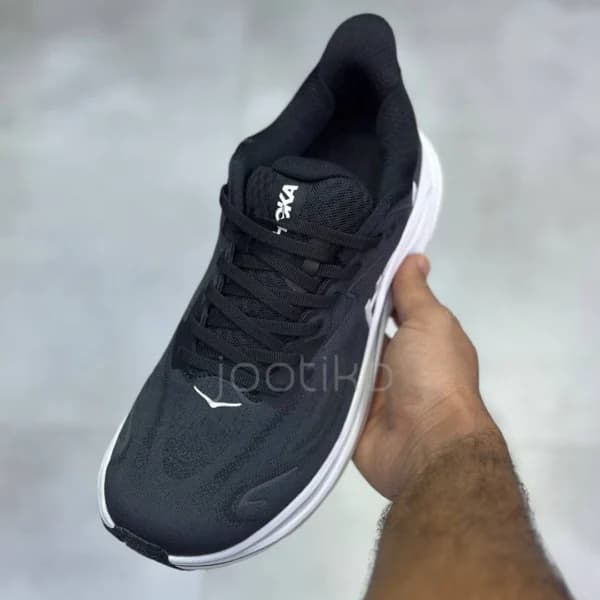 کفش هوکا کلیفتون 10 مشکی سفید Hoka Clifton 10 Black White — تصویر ۴
