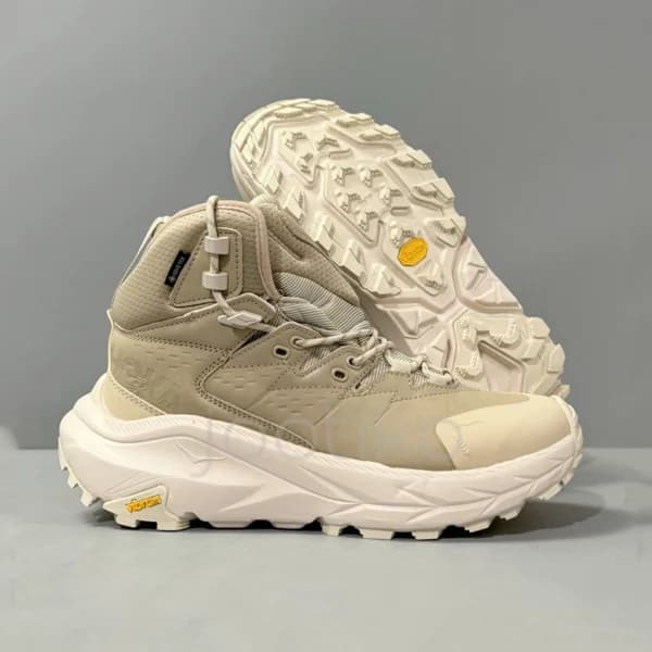 کفش کوهنوردی هوکا گورتکس شنی و کرمی Hoka Kaha 2 High GTX — تصویر ۳