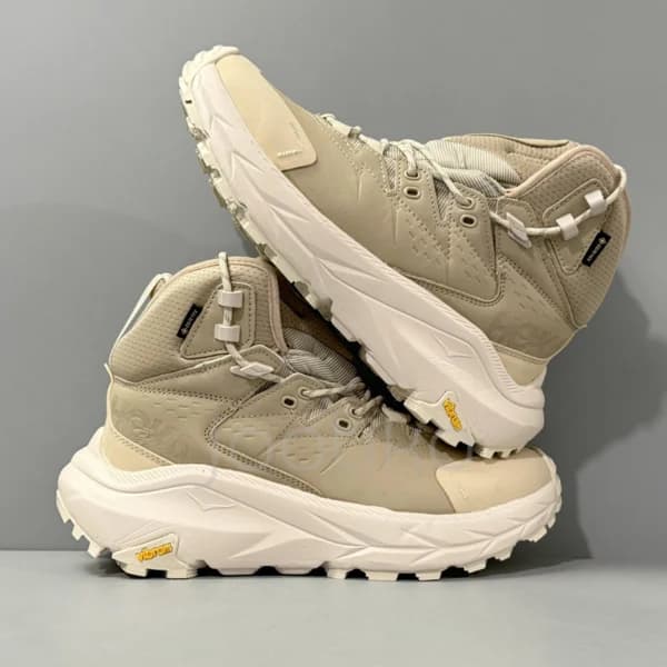کفش کوهنوردی هوکا گورتکس شنی و کرمی Hoka Kaha 2 High GTX — تصویر ۶
