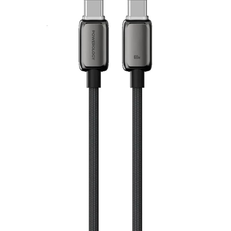 کابل 60 وات دو سر USB-C پاورولوژی مدل Zinco series