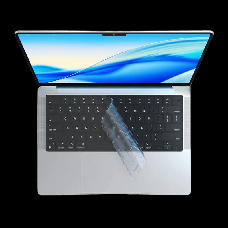 کاور کیبورد شفاف مک بوک نئو 13 اینچ | 2026 | A18 Pro مدل FitSkin Transparent برند جی سی پال