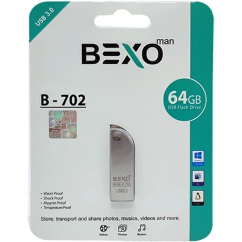 فلش مموری بکسو مدل B-702 ظرفیت ۶۴ گیگابایت USB 3.0
