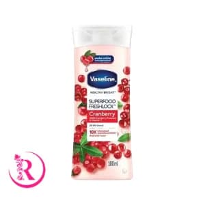 لوسیون بدن وازلین مدل Superfood Freshlock با عصاره کرنبری و ویتامین C، مرطوب‌کننده و ضدخشکی، مناسب انواع پوست، حجم 100 میلی‌لیتر