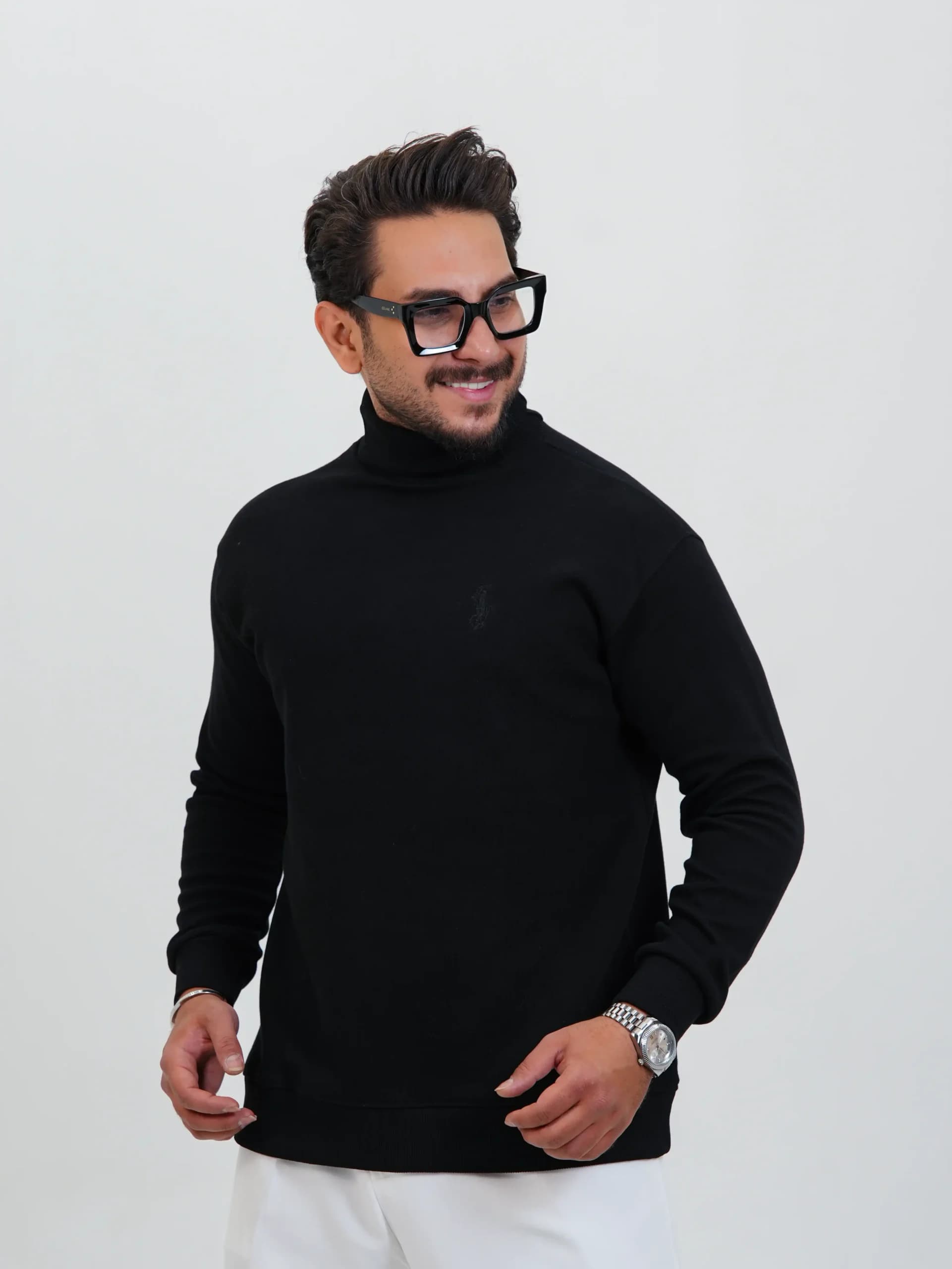 دورس یقه اسکی پنبه سلانیک کد 50249 H 204 — تصویر ۵