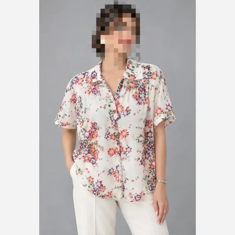 شومیز نخی وارداتی سایز XL مناسب سایز 40 تا 44