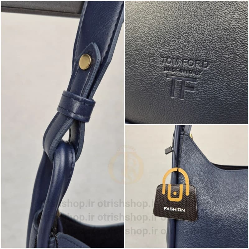 کیف زنانه عمودی ایستاده تام فورد (چرم شرانگ، ابعاد 26x11x29، جیب مگنت‌دار) — تصویر ۴