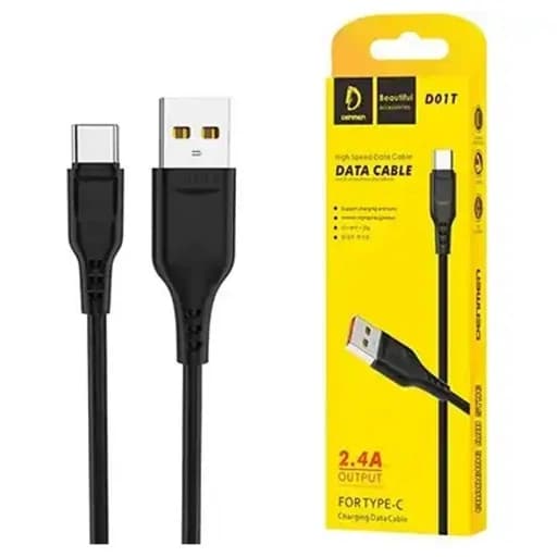 کابل شارژ فست دنمن مدل D01T طول ۱ متر