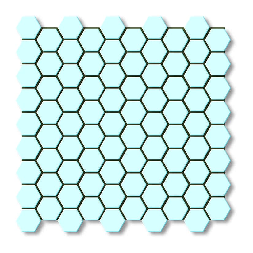 کاشی استخری البرز طرح شش ضلعی براق SG Glossy کد SG Blue2