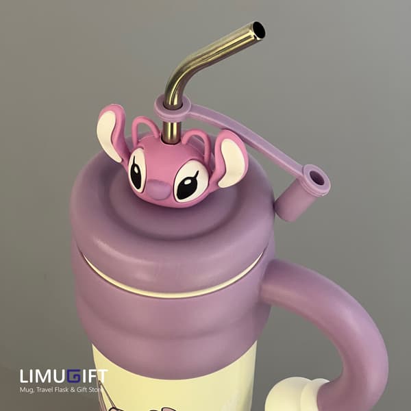 تراول ماگ استیچ و آنجل طرح تامبلر برند دیزنی اورجینال (Stitch Disney) کد 0417 — تصویر ۷