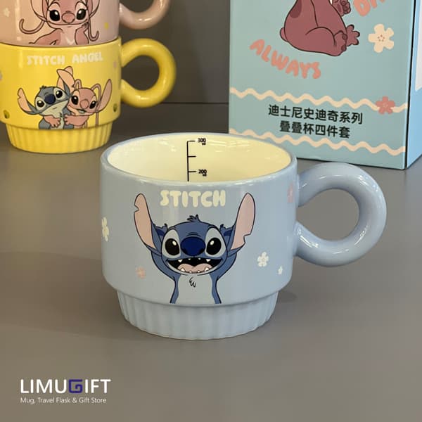 ماگ دیزنی استیچ و آنجل سرامیکی (Stitch and angel)- کد 0380 — تصویر ۵