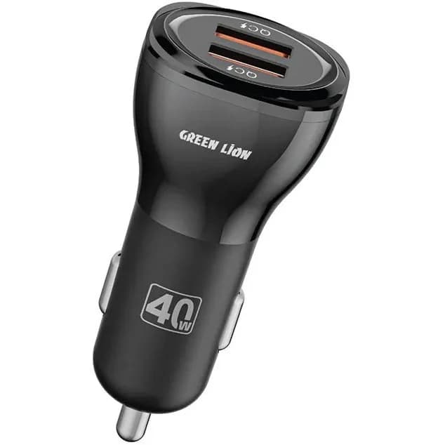شارژر فندکی دو پورت گرین لاین مدل Dual ظرفیت ۴۰ وات همراه کابل USB-A به Type-C — تصویر ۴