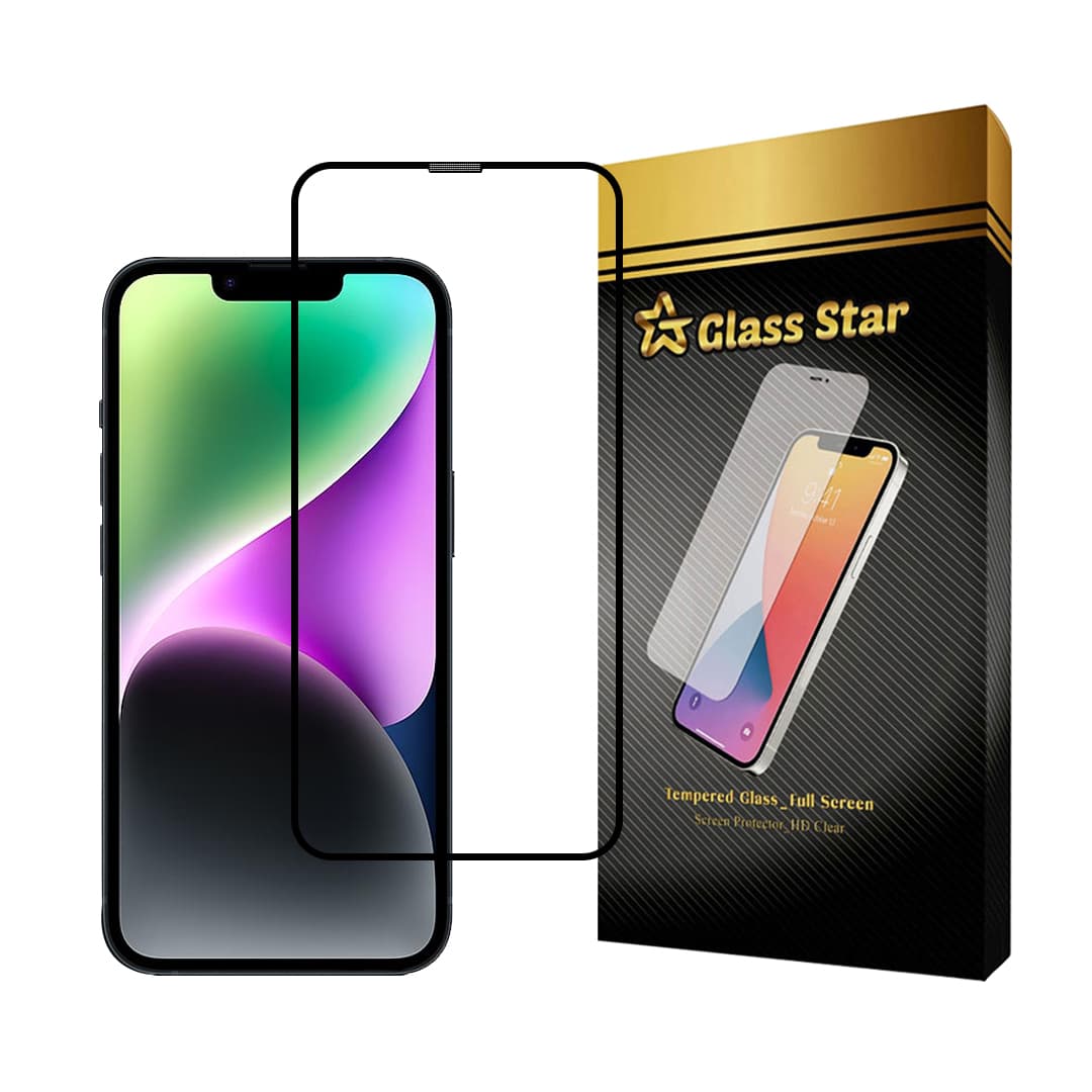 محافظ صفحه نمایش گلس استار مدل FULPLUSS مناسب برای گوشی موبایل اپل iPhone 13