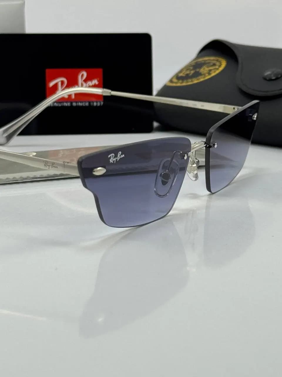 عینک ریبن سیلور آبی rb-3701 — تصویر ۲