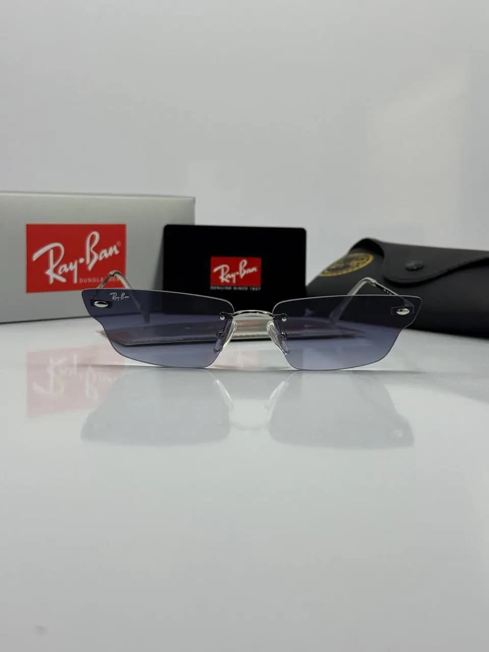 عینک ریبن سیلور آبی rb-3701 — تصویر ۴