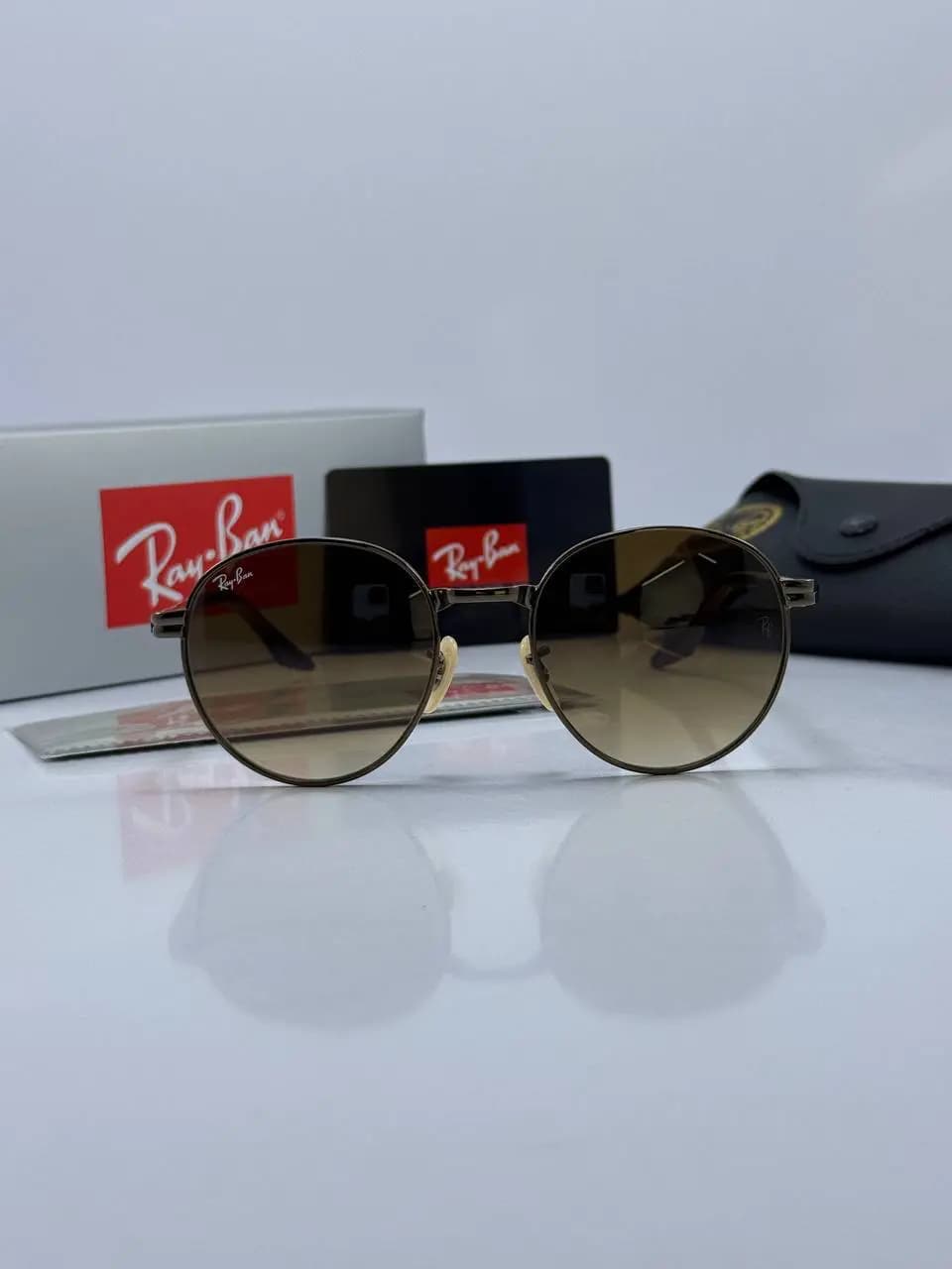 عینک ریبن قهوه ای هایلایت rb-3691 — تصویر ۳