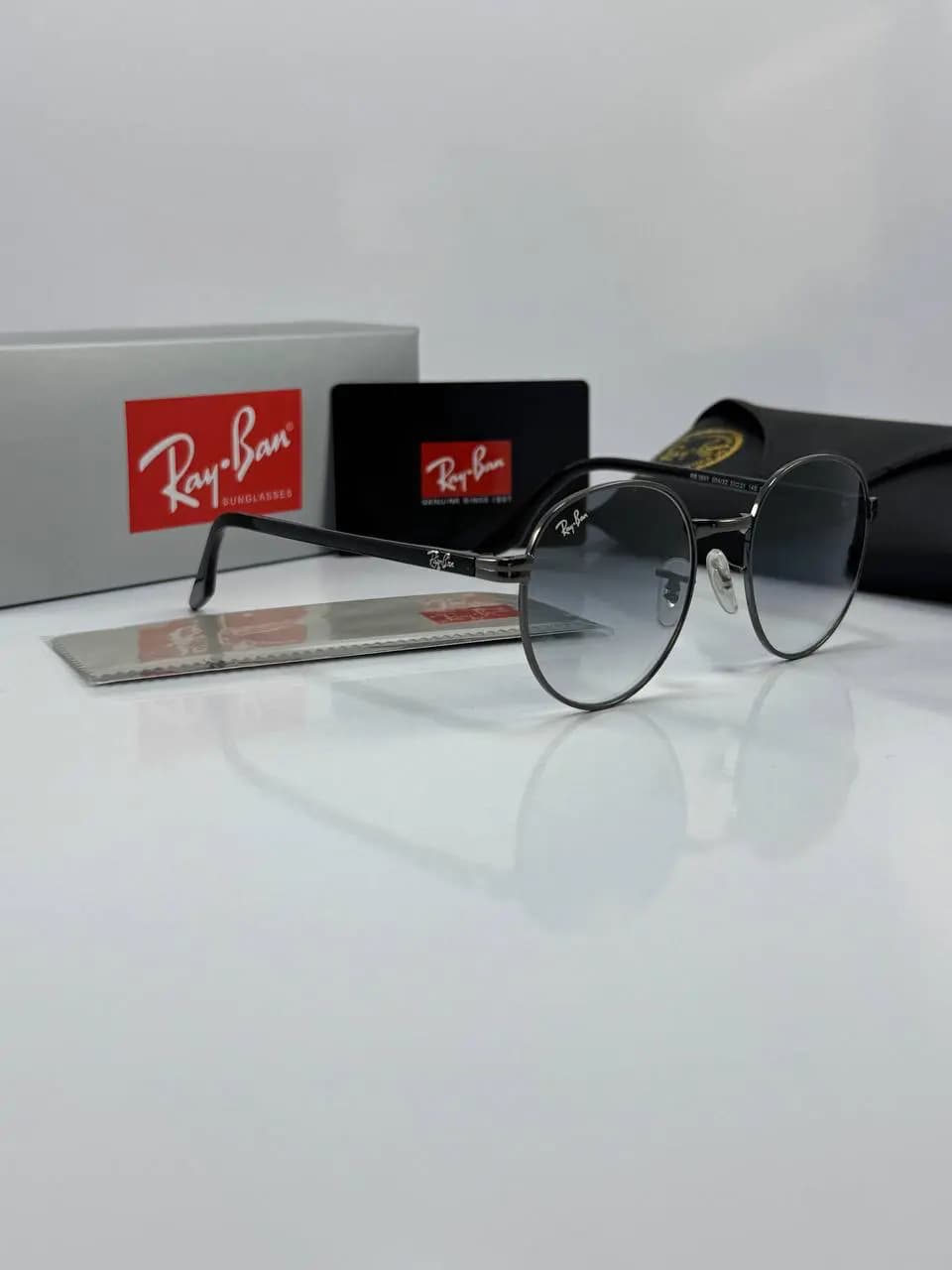 عینک نوک مدادی مشکی هایلایت rb-3691