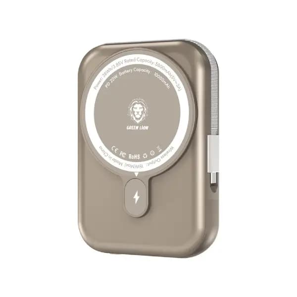 پاوربانک 10000 هزار گرین لاین مدل Green Lion Monaco MagSafe — تصویر ۲