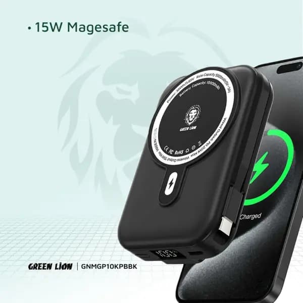 پاوربانک 10000 هزار مگ سیف گرین لاین مدل Green Lion Monaco Grip — تصویر ۴