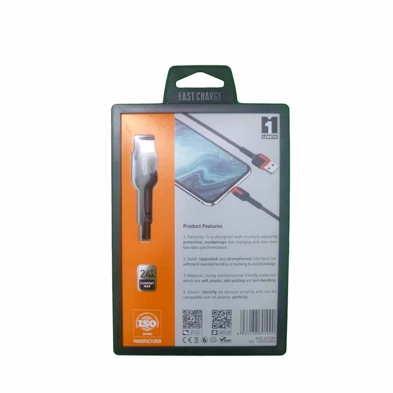 کابل تبدیل USB به USB-C الدینیو مدل LS531 طول 1 متر — تصویر ۳