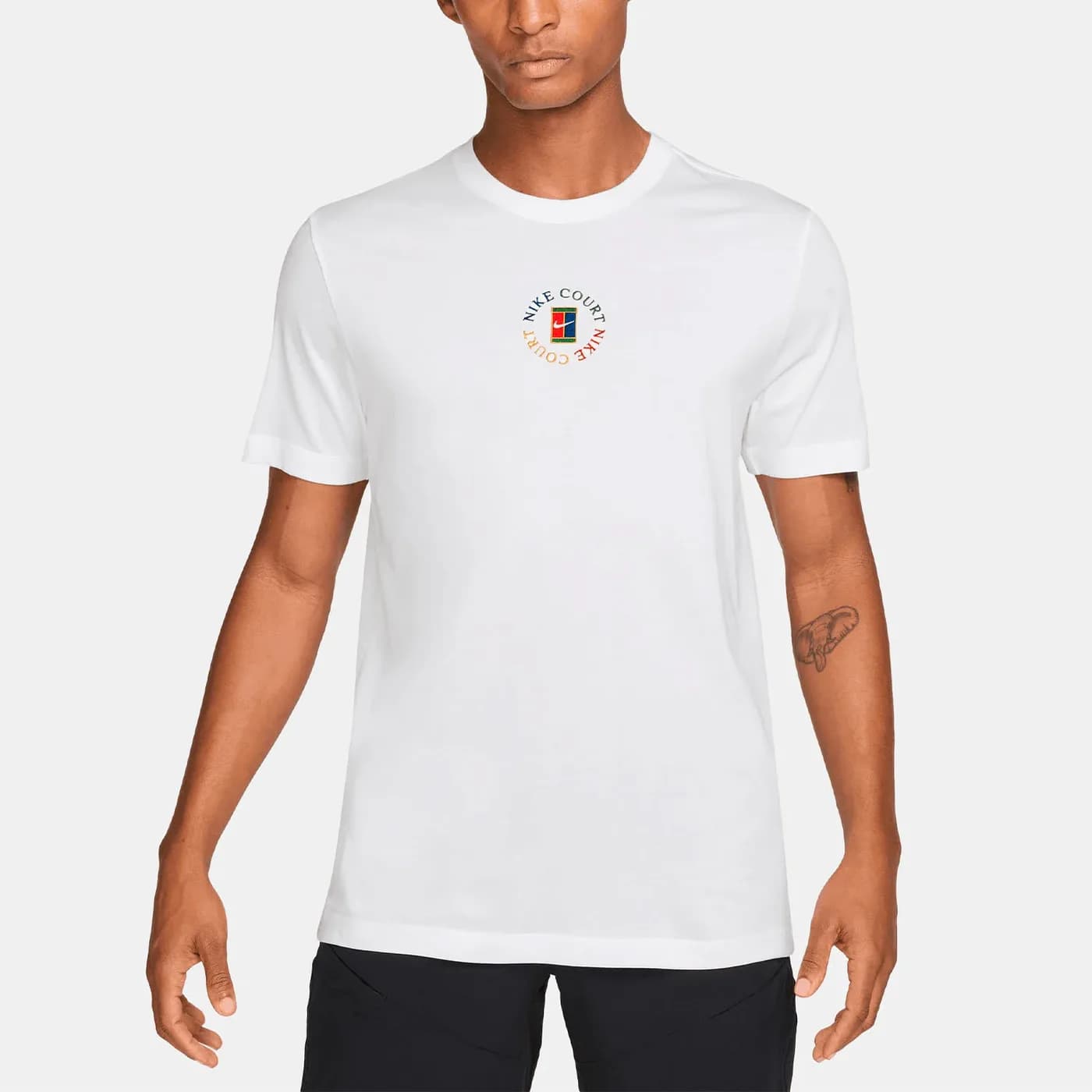 تیشرت تنیس مردانه نایک Court Heritage Dri-Fit – سفید