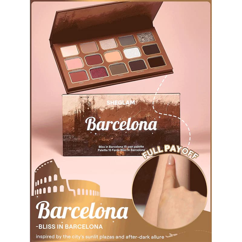 پالت سایه 15 رنگ شیگلم مدل BLISS IN BARCELONA — تصویر ۶