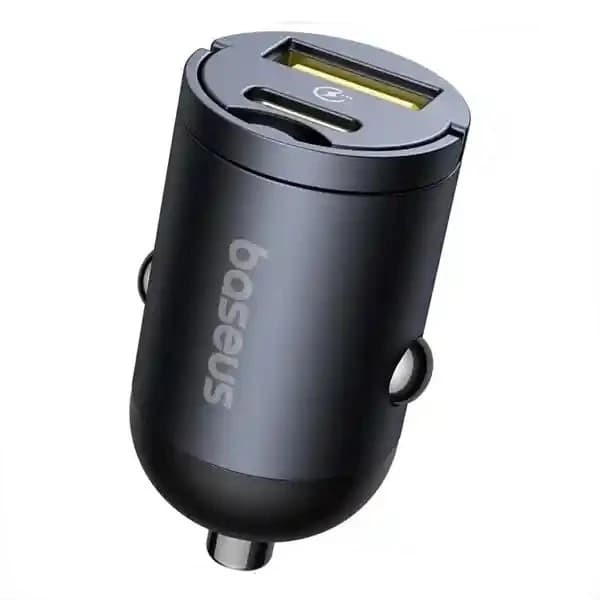 شارژر فندکی 30 وات 2 پورت بیسوس مدل C00035001121-02 — تصویر ۲