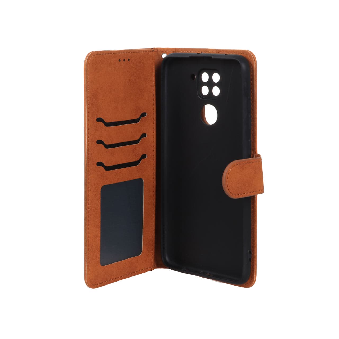 کیف موبایل مگنتی Xiaomi Redmi Note 9 / Redmi 10X 5G / Redmi 10X Pro 5G – عسلی — تصویر ۳