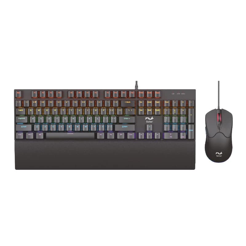 ست کیبورد و ماوس گیمینگ زیچر مدل Polaris RGB
