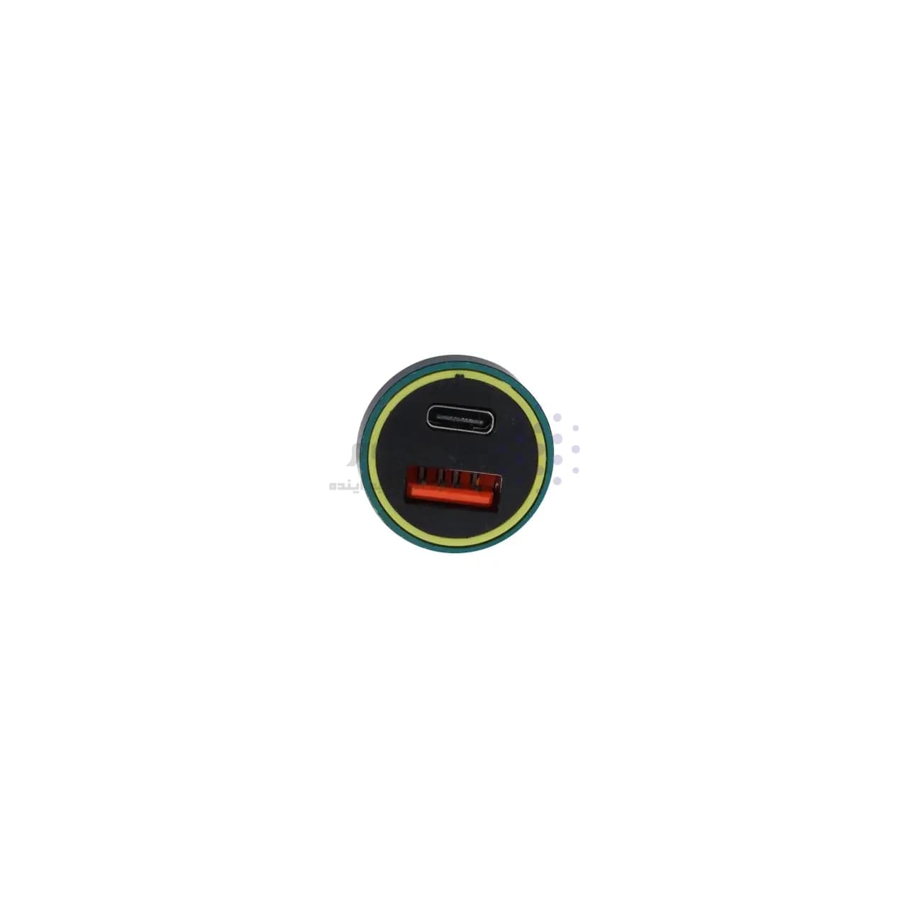 شارژر فندکی فست دو پورت مدل YY-C43 48W – زرد سبز – RH — تصویر ۳