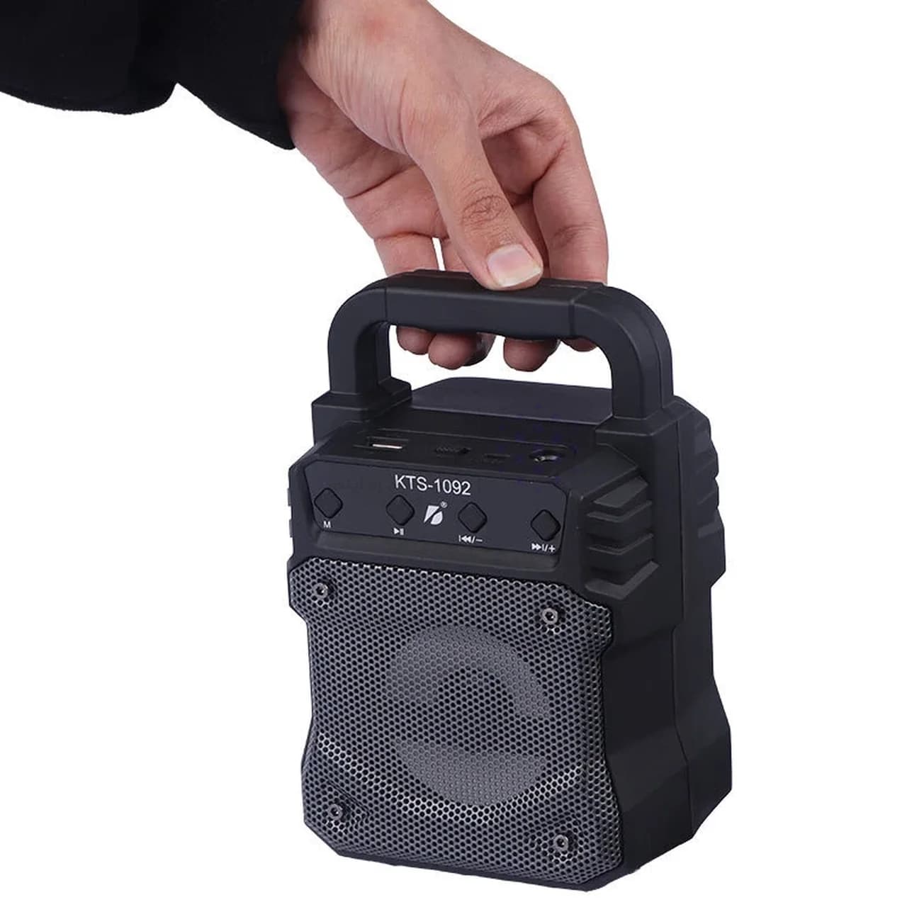 اسپیکر بی سیم BIG SOUND مدل KTS-1092 – مشکی خاکستری – TCO — تصویر ۴