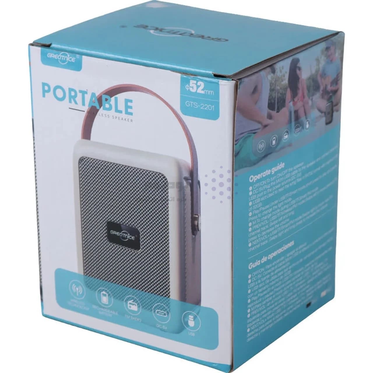 اسپیکر بی سیم GreatNice مدل GTS-2201 – بژ – TCO — تصویر ۷