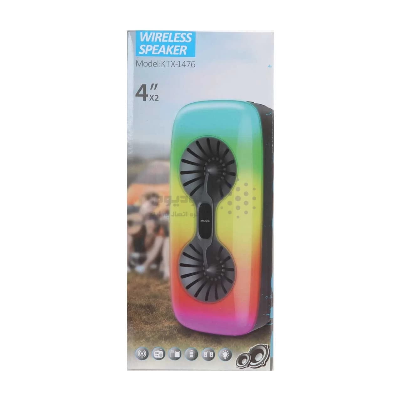 اسپیکر بی سیم BIG SOUND مدل KTX-1476 – مشکی – TCO — تصویر ۷