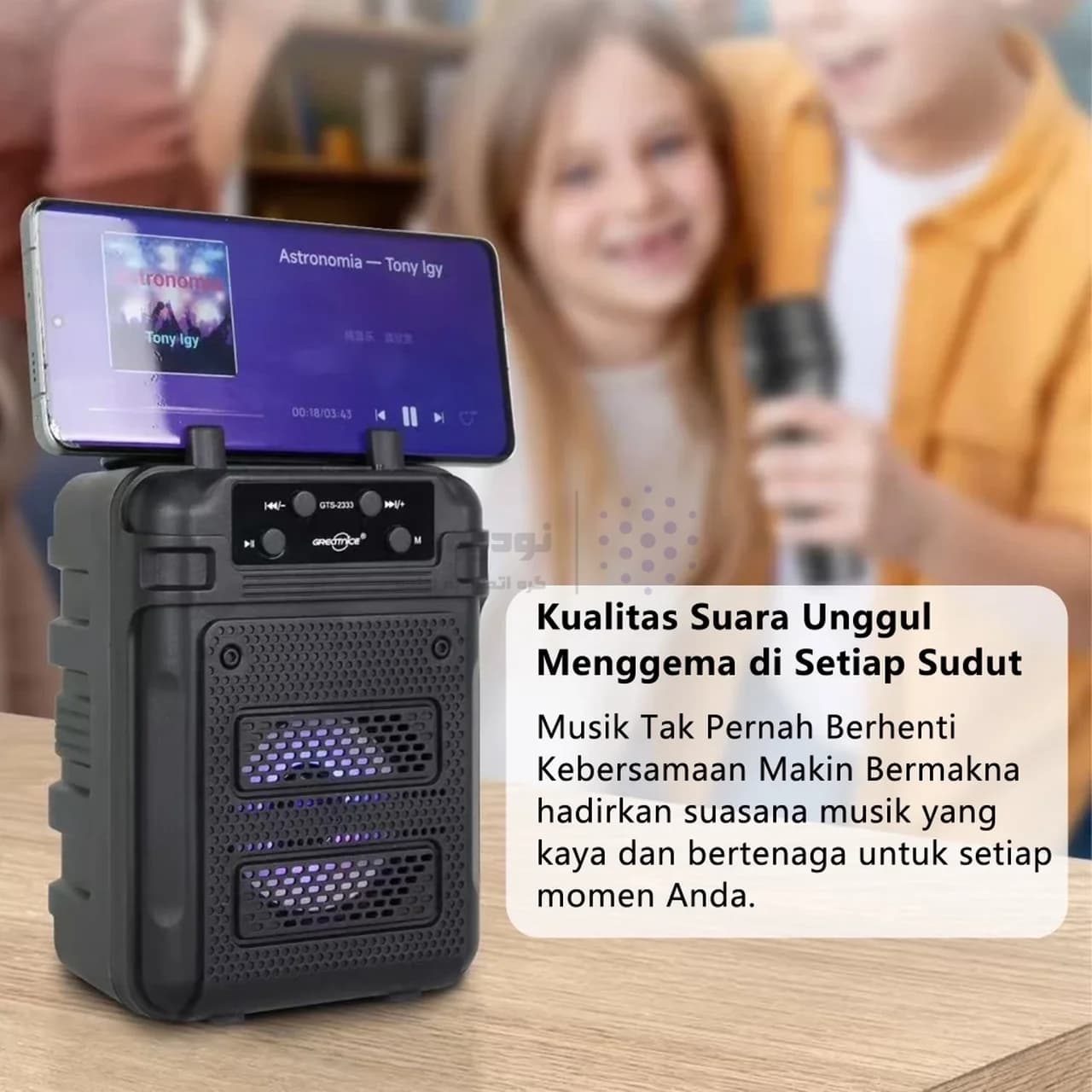 اسپیکر بی سیم GreatNice مدل GTS-2333 – مشکی – TCO — تصویر ۸