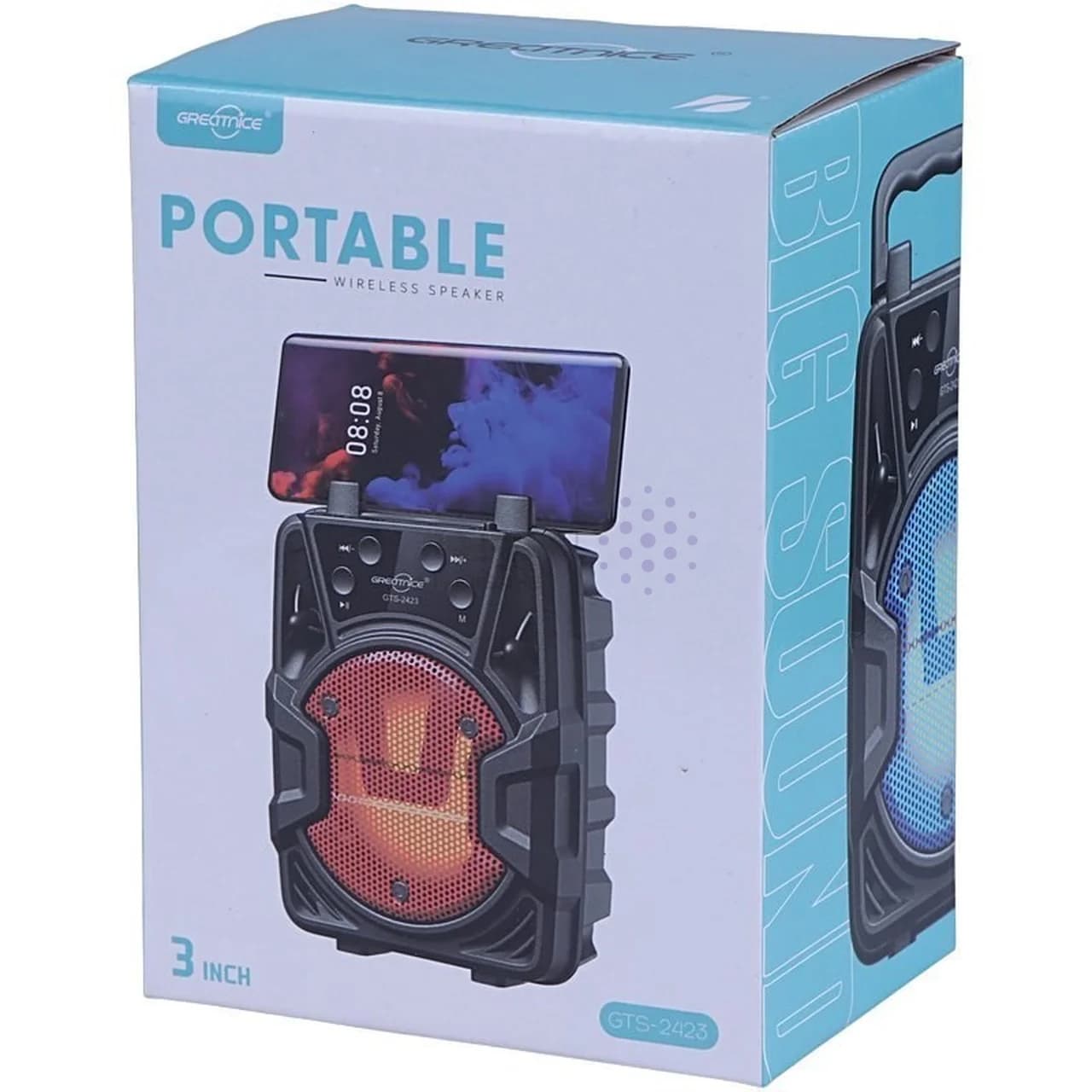 اسپیکر بی سیم GreatNice مدل GTS-2423 – مشکی خاکستری – TCO — تصویر ۵
