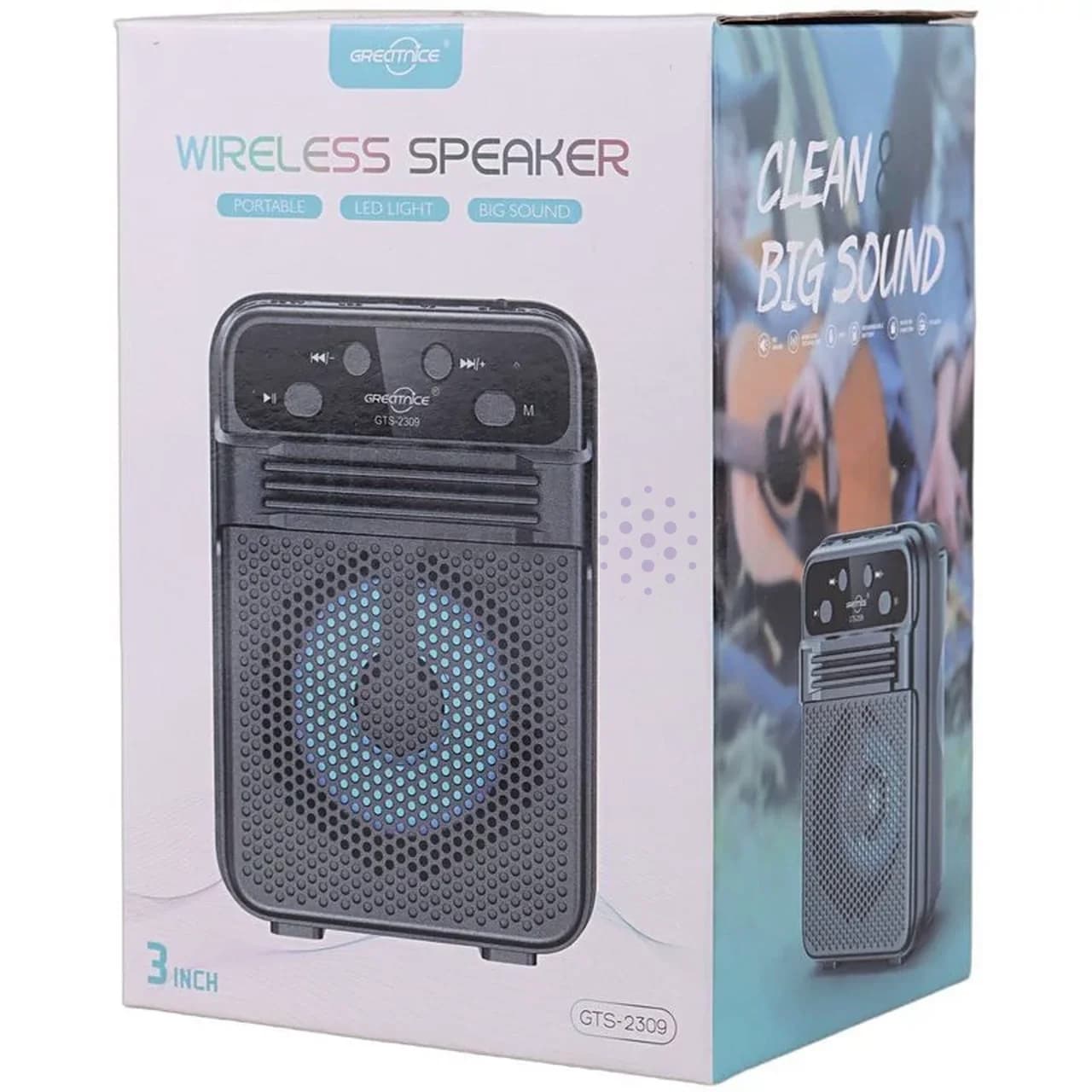 اسپیکر بی سیم GreatNice مدل GTS-2309 – مشکی – TCO — تصویر ۴